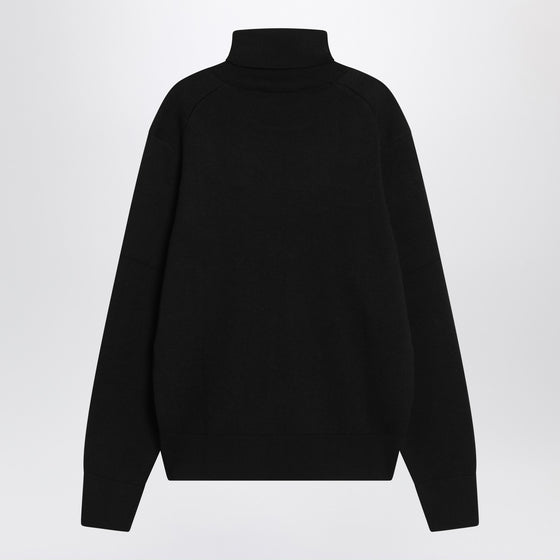 Ami Paris Black turtleneck sweater Ami De Coeur