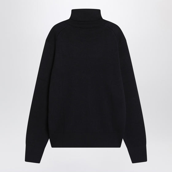 Ami Paris Navy blue turtleneck sweater Ami De Coeur