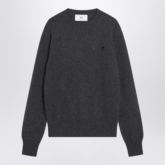 Ami Paris Anthracite grey Ami De Coeur sweater
