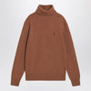 Ami Paris Hazelnut Ami De Coeur turtleneck sweater