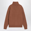 Ami Paris Hazelnut Ami De Coeur turtleneck sweater