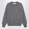 Ami Paris Grey wool Ami de Coeur sweater