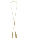 Balmain Snake Necklace With Tassels