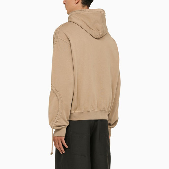 BLUEMARBLE Beige cotton hoodie