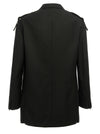 Yohji Yamamoto Single-breasted Blazer With Strap Detail