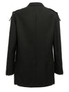 Yohji Yamamoto Single-breasted Blazer With Strap Detail