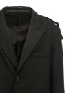 Yohji Yamamoto Single-breasted Blazer With Strap Detail