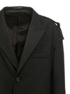 Yohji Yamamoto Single-breasted Blazer With Strap Detail