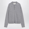 Ami Paris Grey wool and silk polo Ami De Coeur
