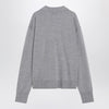 Ami Paris Grey wool and silk polo Ami De Coeur