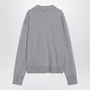 Ami Paris Grey wool and silk polo Ami De Coeur
