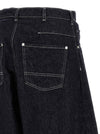 Comme Des Garҫons Homme Contrast Stitching Jeans