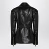 HALFBOY Black belted leather jacket