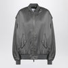 HALFBOY Grey zipped over bomber jacket