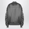 HALFBOY Grey zipped over bomber jacket
