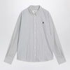 Ami Paris Ami De Coeur striped white shirt