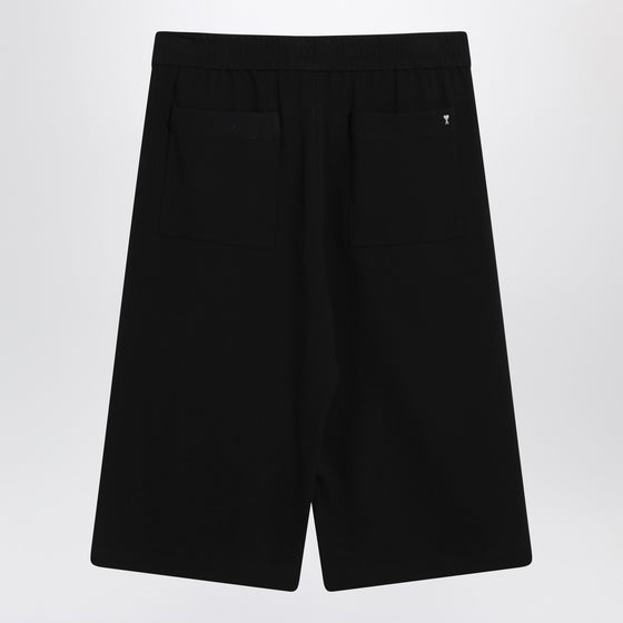 Ami Paris Bermuda wide black in cotton