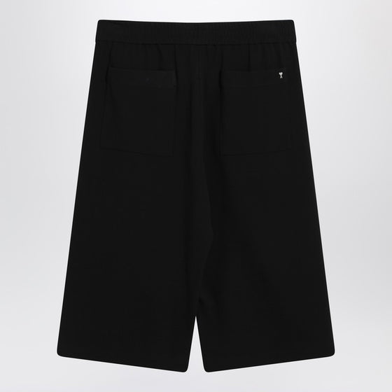 Ami Paris Bermuda wide black in cotton