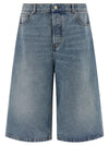 Ami Paris Denim Bermuda Shorts