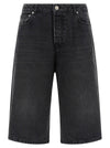 Ami Paris Denim Bermuda Shorts
