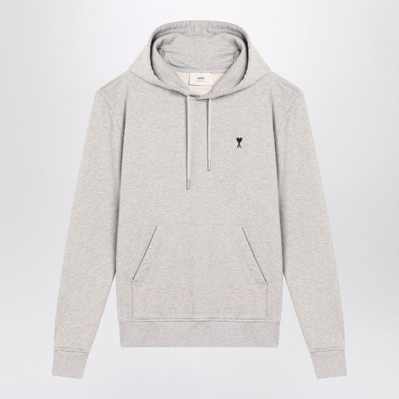 Ami Paris Grey Ami De Coeur hoodie