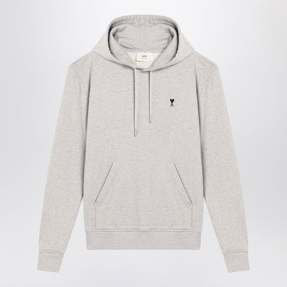 Ami Paris Grey Ami De Coeur hoodie