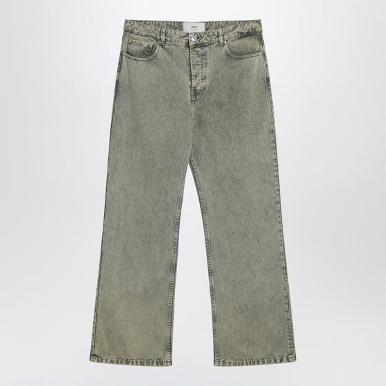 Ami Paris Laurel green faded effect jeans