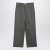 Ami Paris Grey wool canvas workwear trousers