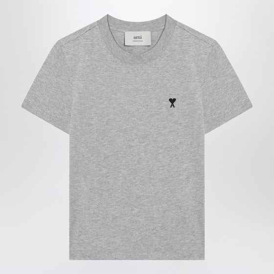Ami Paris T-shirt Ami De Coeur grey in cotton