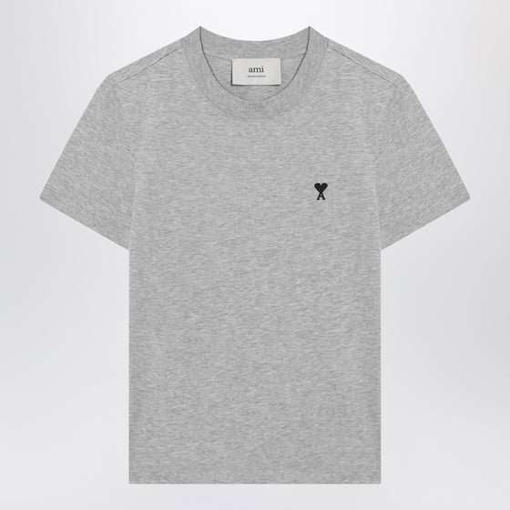 Ami Paris T-shirt Ami De Coeur grey in cotton