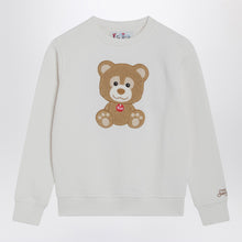  MC2 Saint Barth White sweatshirt with Trudi teddy bear