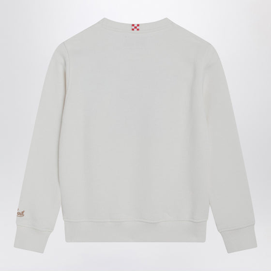 MC2 Saint Barth White sweatshirt with Trudi teddy bear