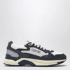 AUTRY Hyperway sneakers in blue and silver mesh and suede
