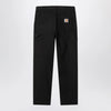 Carhartt WIP Single Knee Pant Black Rinsed in organic cotton
