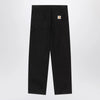 Carhartt WIP Black Rinsed Double Knee Pant