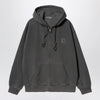 Carhartt WIP Nelson Black/Garment dyed zip-up sweatshirt