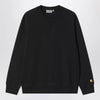 Carhartt WIP Black Chase sweatshirt in cotton blend