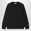 Carhartt WIP Black Chase sweatshirt in cotton blend