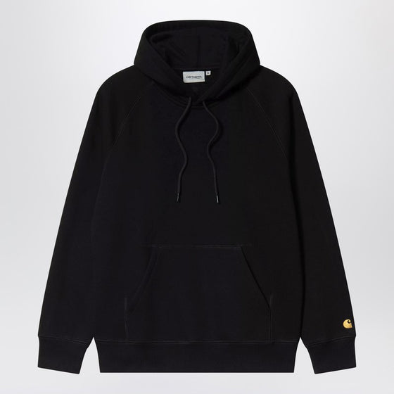 Carhartt WIP Black/Gold Hooded Chase Sweatshirt