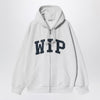 Carhartt WIP Hooded WIP Sweat Jacket colour Ash Heather