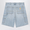 Carhartt WIP Double Knee Shorts Blue/Heavy Stone Bleached