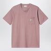 Carhartt WIP S/S Hudson Pocket T-Shirt in Daphne colour