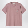 Carhartt WIP S/S Hudson Pocket T-Shirt in Daphne colour