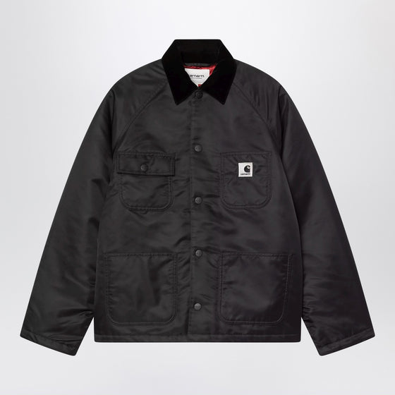 Carhartt WIP Alumni Chore Coat jacket in black nylon