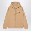 Carhartt WIP Hooded Heart II Hartt Sweat Jacket Dusty brown