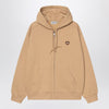 Carhartt WIP Hooded Heart II Hartt Sweat Jacket Dusty brown
