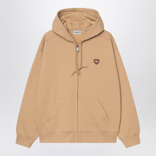  Carhartt WIP Hooded Heart II Hartt Sweat Jacket Dusty brown