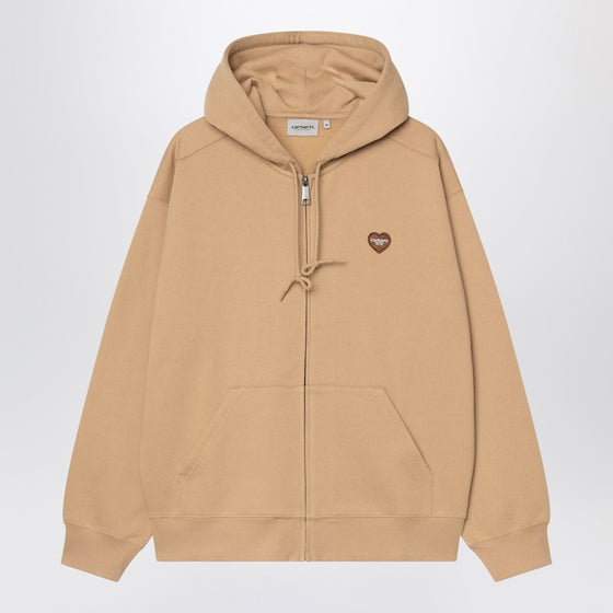 Carhartt WIP Hooded Heart II Hartt Sweat Jacket Dusty brown