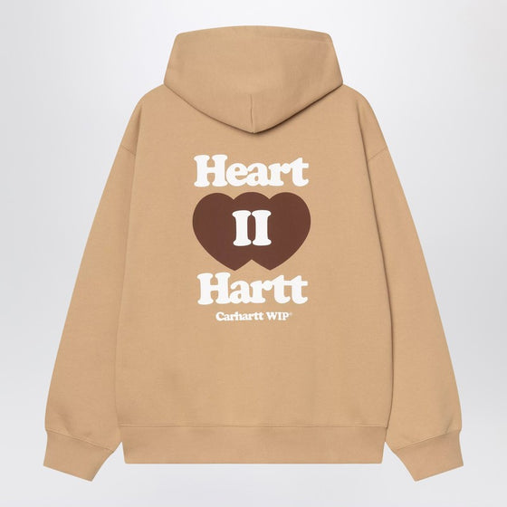 Carhartt WIP Hooded Heart II Hartt Sweat Jacket Dusty brown
