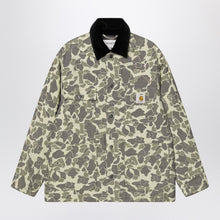  Carhartt WIP Tapestry Chore Coat Camo Duck Jacquard, Green/Tobacco